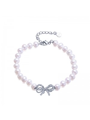 Luxury Sterling Silver With Crystal Bracelets For Girls