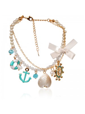 Popular All-Macth Alloy Shell Multi Bracelets For Brides
