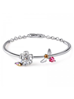 Exquisite Cherry Little Bee Fashion Crystal Bracelets For Women