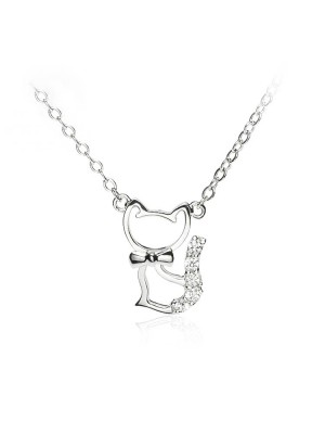 Women'S Short Kitten Cartoon Collar Bone Necklace