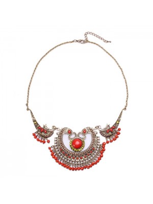 Ethnic Retro Hand Made Long Exaggerated Necklace