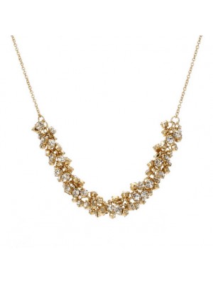 204 Exquisite Rhinestone Collar Bone Necklace For Women