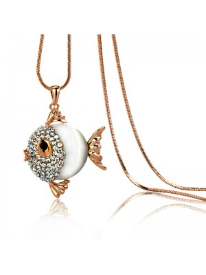 Exquisite Long Small Fish Necklace