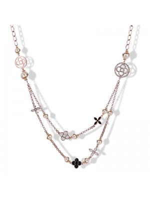 Fashionable All-Match Four Leaved Clover Pearl Necklace