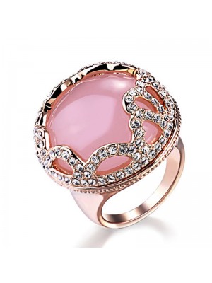 The Love Of Goddess Powder Crystal Ross Quartz Ring