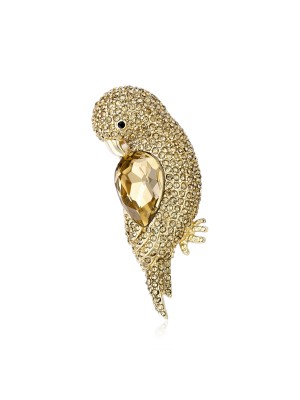 2015 New Style Diamond Crystal Gold Alloy Beautiful Brooch