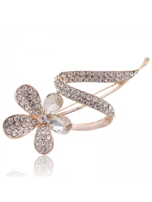 Popular 2015 New Style Fashionable Crystal Large Brooch