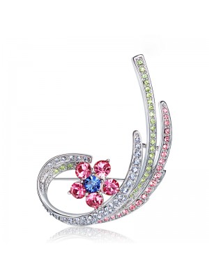 2015 New Style Women Multi Colors Crystal Brooch