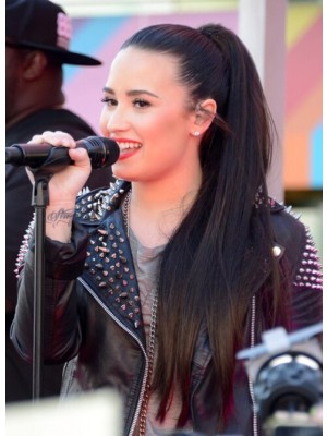 Demi Lovato Toll Extrem Lange Haare Clip In Pferdeschwanz