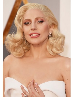 Lady Gaga Mit Glamour-Wellen Full Lace Perücke