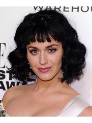 Katy Perry 2014 Kurze Wellen Schwarze Perücke