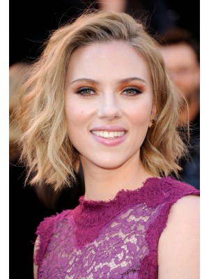 Scarlett Johansson Mittellange Natürlich Wellen Perücke