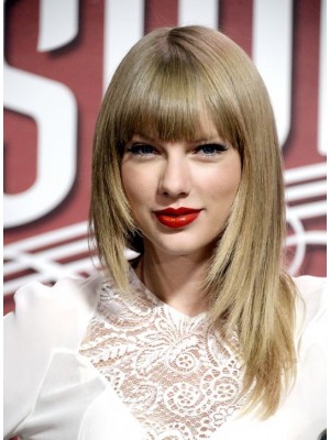 Taylor Swift Synthetische Kappenlose Perücke
