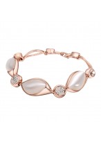 Diamond Inlaid Rose Gold Fashion Bracelets For Mothers 