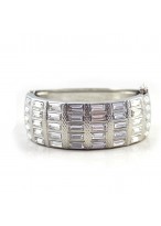 Silver Shinning Imitated Crystal Buckled Bracelets 
