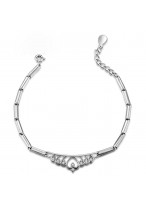925 Sterling Silver Fashionable Queen'S Crown Bracelets 