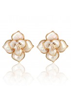 Elegant Fritillary Flower Bone Earrings  