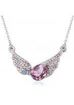 Fashionable Wings Of Love Short Collar Bone Necklace 
