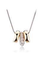 T400 Fashionable Short Austrian Crystal Necklace 