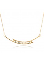 Women'S Fashionable Champagne Gold Medium Or Long Necklace 