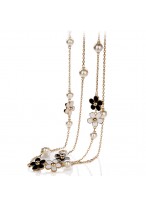 Fashionable Pearl Daisy Long Necklace 