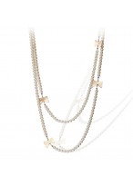 Elegant Bowknot Long Pearl Necklace 