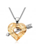 The Arrow Of Cupid Crystal Necklace 