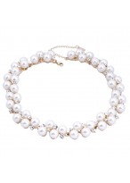 Gorgeous Pearl Collar Bone Necklace For Women 