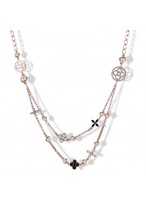 Fashionable All-Match Four Leaved Clover Pearl Necklace 