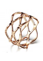 Fashionable Rose Gold Plated Hollow Out Little finger ring 