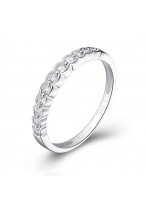 925 Sterling Silver Fashion Imported Zircon Ring For Women 