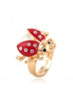Lovely Diamond Ladybird Ring For Women 