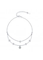 22Cm 925 Sterling Silver Charming Anklets 