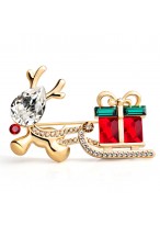 European Style High Quality Delicate Gorgeous Crystal Brooch 