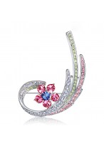 2015 New Style Women Multi Colors Crystal Brooch 