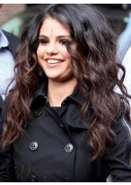 Selena Gomez Lange Spitzenfront Synthetische Perücke 