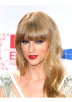 Taylor Swift Lange Kappenlose Wellen Synthetische Perücke 