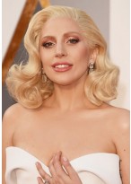 Lady Gaga mit Glamour-Wellen Full Lace Perücke 