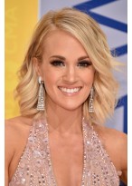 Carrie Underwood Schulterlange Frisur Perücke 