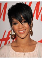 Rihannas Pony Kurze Haarstil Perücke 