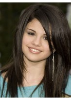 Selena Gomez's Lange Gerade Perücke 