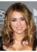 Miley Cyrus Modisch Neue Stil Haar Spitzenfront Perücke 
