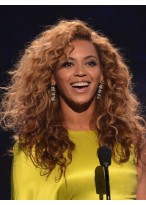 100% Echthaar Beyonce's Lange Wellen Perücke 