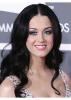 Katy Perry Synthetische Lange Wellen Perücke 