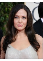 Angelina Jolie Lange Wellen Perücke 