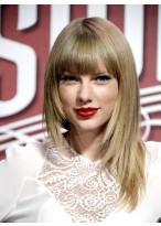 Taylor Swift Synthetische Kappenlose Perücke 