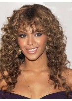 Beyonce Lange Locken Schöne Synthetische Perücke 