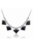 Fashionable Retro Short Black Crystal Collar Bone Necklace