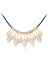 Fashionable Miss Leaves Opal Short Collar Bone Necklace