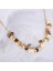 Exquisite Death'S-Head8K Gold Plated Collar Bone Necklace